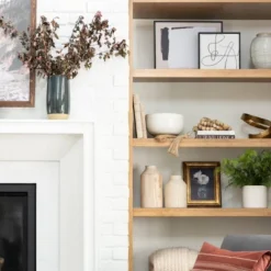 11" X 14" Floral Arrangement Framed Wall Canvas Gold/Navy - Threshold™ Designed With Studio McGee -Home Series GUEST 01e81152 9aef 46e2 a23b 05ebbf2039c4