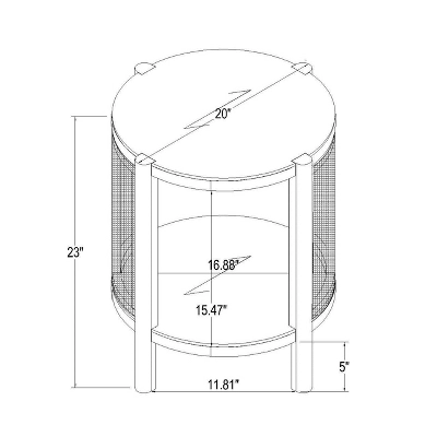 Portola Hills Woven Accent Table - Threshold™ Designed With Studio McGee 10 Portola Hills Woven Accent Table - Threshold™ Designed With Studio McGee - Image 8