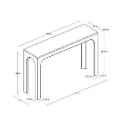 Thetford Console Table Gray - Threshold™ Designed With Studio McGee -Home Series GUEST 094e781e 9ba9 4573 90e2 20870689eed5