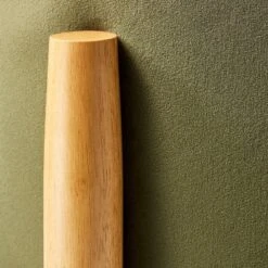 Elroy Round Velvet Ottoman With Wooden Legs - Threshold™ Designed With Studio McGee -Home Series GUEST 0c10790d 3f12 4d9b af1e d54e5daeee5e