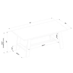 72" Linden Rectangular Wood Dining Table Black - Threshold™ Designed With Studio McGee -Home Series GUEST 14a58017 55c6 43fd 9292 f84cbf4e43de