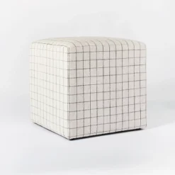 Lynwood Square Upholstered Cube - Threshold™ Designed With Studio McGee -Home Series GUEST 1afdd8c6 7f38 45c0 a987 618b90e96fa5