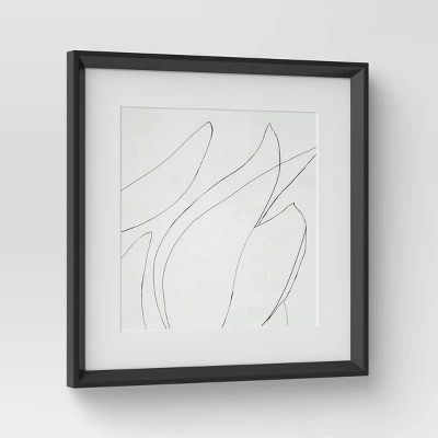 (Set Of 2) 24" X 24" Sketch Art Print Black/White - Threshold™ Designed With Studio McGee 5 (Set Of 2) 24" X 24" Sketch Art Print Black/White - Threshold™ Designed With Studio McGee - Image 3