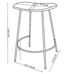 Clarkston Metal Counter Height Barstool With Upholstered Seat - Threshold™ Designed With Studio McGee 16 Clarkston Metal Counter Height Barstool With Upholstered Seat - Threshold™ Designed With Studio McGee -Home Series GUEST 23096c73 19b3 49a1 aee5 9efbd5fdbbf1