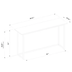 Hidden Hills Mixed Material Console Brown - Threshold™ Designed With Studio McGee -Home Series GUEST 2719499f 79d5 46d7 85d0 2d484464afec