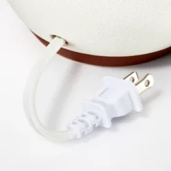 Ceramic Table Lamp With Gingham Print Pleated Shade White (Includes LED Light Bulb) - Threshold™ Designed With Studio McGee -Home Series GUEST 27cadcf6 3a70 4c09 bf47 cd7e6352c324