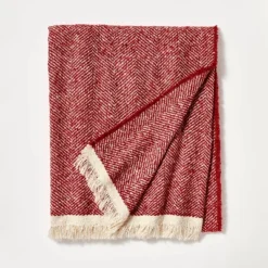 Herringbone Frayed Edges Throw Blanket - Threshold™ Designed With Studio McGee -Home Series GUEST 2db9fb6e d97b 4ee9 92a0 48b2688839c5