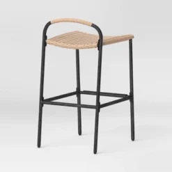 Popperton 2pk Arched Wicker Bar Height Patio Chairs, Outdoor Furniture - Black - Threshold™ Designed With Studio McGee -Home Series GUEST 35ac354a ae96 4702 abc7 35607560042d