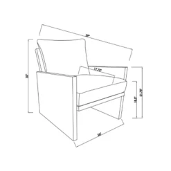 Duchesne Wood Accent Chair With Upholstered Seat And Back Cream - Threshold™ Designed With Studio McGee -Home Series GUEST 3a353703 f817 4727 9d6d 17a0d88a2123