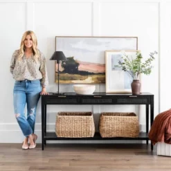 East Bluff Woven Drawer Console Table - Threshold™ Designed With Studio McGee -Home Series GUEST 3fbfc6cc 1762 479f 85f6 5816e3ff493f