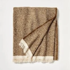 Herringbone Frayed Edges Throw Blanket - Threshold™ Designed With Studio McGee -Home Series GUEST 42c9f33b f230 4f6c ac0e bec2802f98fa