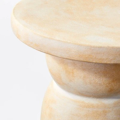 Montebello Shaped Ceramic Accent Table Light Brown - Threshold™ Designed With Studio McGee 5 Montebello Shaped Ceramic Accent Table Light Brown - Threshold™ Designed With Studio McGee - Image 3