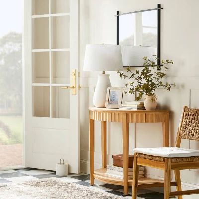 24" X 30" Cross Corner Metal Wall Mirror Black - Threshold™ Designed With Studio McGee 3 24" X 30" Cross Corner Metal Wall Mirror Black - Threshold™ Designed With Studio McGee