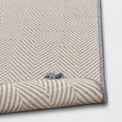 5' X 7' Herringbone Outdoor Rug Ivory/Cashmere Gray - Threshold™ Designed With Studio McGee -Home Series GUEST 557b60d7 6a54 41fa a341 881c14c0a970