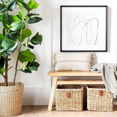 (Set Of 2) 24" X 24" Sketch Art Print Black/White - Threshold™ Designed With Studio McGee 9 (Set Of 2) 24" X 24" Sketch Art Print Black/White - Threshold™ Designed With Studio McGee - Image 7