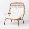 Wicker & Metal Outdoor Patio Chair, Egg Chair Natural - Threshold™ Designed With Studio McGee -Home Series GUEST 563d0245 b681 46de b4bf d455c8c4ac02