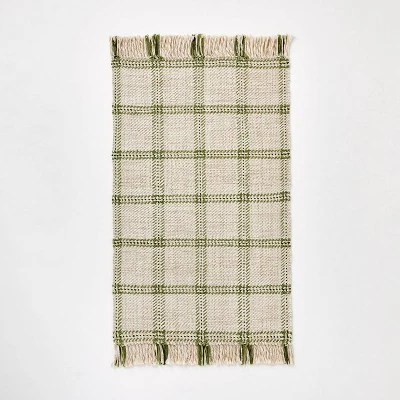 2'1"x3'2" Indoor/Outdoor Plaid Accent Rug - Threshold™ Designed With Studio McGee™ 6 2'1"x3'2" Indoor/Outdoor Plaid Accent Rug - Threshold™ Designed With Studio McGee™ - Image 4