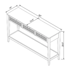 East Bluff Woven Drawer Console Table - Threshold™ Designed With Studio McGee -Home Series GUEST 5fadeab1 5821 409f b35b 9dc3416e6dfc