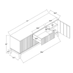 Thousand Oaks Wood Scalloped TV Stand For TVs Up To 60" - Threshold™ Designed With Studio McGee 18 Thousand Oaks Wood Scalloped TV Stand For TVs Up To 60" - Threshold™ Designed With Studio McGee -Home Series GUEST 6eb78357 bdca 4768 81d1 c6707913672b