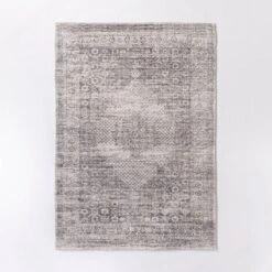 Millcreek Distressed Vintage Persian Rug Charcoal - Threshold™ Designed With Studio Mcgee -Home Series GUEST 79087f0f 4a1d 417b adaa 7fcf830c55fb