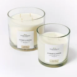 Clear Glass Cypress & Juniper Candle White - Threshold™ Designed With Studio McGee -Home Series GUEST 7d898c39 8a13 4ddb bd04 1def94ae2a46