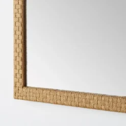 24" X 30" Woven Check Wall Mirror Natural - Threshold™ Designed With Studio McGee -Home Series GUEST 98ca1a70 03f1 454e aee3 38937befb351