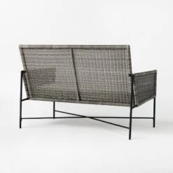 Wicker & Metal X Frame Patio Loveseat - Gray - Threshold™ Designed With Studio McGee -Home Series GUEST a007800d 2bb8 49be 8c3b 00a66dcf20a9