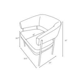 Rosemead Metal Frame And Rounded Back Faux Sherling Accent Chair Cream - Threshold™ Designed With Studio McGee -Home Series GUEST a38c3411 f2c1 48f5 a6be 9a4cd093d081