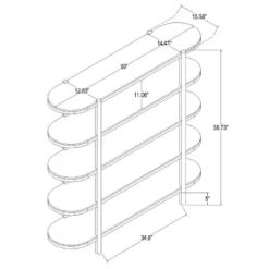 57" Portola Hills 5 Shelf Horizontal Bookcase - Threshold™ Designed With Studio McGee -Home Series GUEST b0ffd2cc a3d5 4cfa 8018 6df7d8fb0ee4