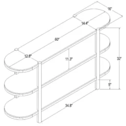 32" Portola Hills 3 Shelf Horizontal Bookcase - Threshold™ Designed With Studio McGee -Home Series GUEST b29322d3 efb6 44c0 a459 930a88eaa026