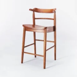 Kaysville Curved Back Wood Counter Height Barstool - Threshold™ Designed With Studio McGee -Home Series GUEST baa82fbe ac12 4c2a 9ae3 99bba3e5e2ba