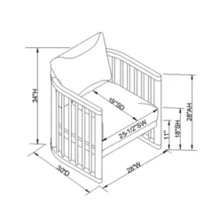 Richfield Barrel Spindle Back Accent Chair Cream/Natural - Threshold™ Designed With Studio McGee -Home Series GUEST bbb41ede da8a 4504 8108 f181a183083e