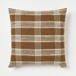 Woven Plaid Square Throw Pillow With Zipper Pull - Threshold™ Designed With Studio McGee -Home Series GUEST bdcb3ad6 b29d 498b a4db ec52e4deac8b