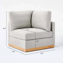 Woodland Hills Modular Sectional Corner Light Gray - Threshold™ Designed With Studio McGee -Home Series GUEST d13a80c0 94a7 4a14 807c 01f454d7e453