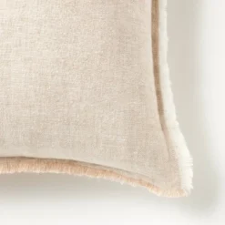Oversized Reversible Linen Square Throw Pillow With Frayed Edges - Threshold™ Designed With Studio McGee -Home Series GUEST d7063bee bcf1 4424 954d 255a1d0eed1e