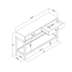 Brandeis Woven Console Table Brown - Threshold™ Designed With Studio McGee -Home Series GUEST e2c73473 e890 4869 94da b0c7a6a1426f