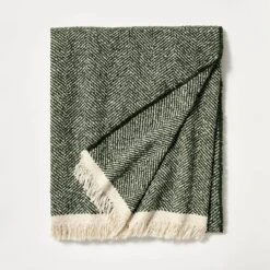 Herringbone Frayed Edges Throw Blanket - Threshold™ Designed With Studio McGee -Home Series GUEST e87e4b7c aac5 4211 a82d df91d6572638