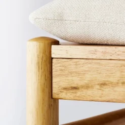 Emery Wood Counter Height Barstool With Upholstered Seat And Sling Back Natural - Threshold™ Designed With Studio McGee -Home Series GUEST e8ec7e51 c160 4262 8af2 ab79b157278d