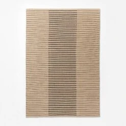 Reseda Hand Woven Striped Jute Cotton Area Rug Black - Threshold™ Designed With Studio McGee -Home Series GUEST ea6b28cd 1b12 4072 b63a 36f0919cca86