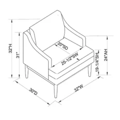 Howell Upholstered Accent Chair With Wood Base - Threshold™ Designed With Studio McGee -Home Series GUEST eaa765f5 26c5 4ecb 8f54 dd96378e2465