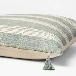 Woven Plaid Throw Pillow With Tassel Zipper - Threshold™ Designed With Studio McGee -Home Series GUEST f0347132 f80f 4dac 84d2 18214a07c267