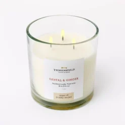 Clear Glass Santal & Ginger Candle White - Threshold™ Designed With Studio McGee -Home Series GUEST f2fd3c23 439d 4bfc 875d 39327efaf048