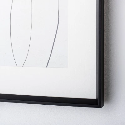 (Set Of 2) 24" X 24" Sketch Art Print Black/White - Threshold™ Designed With Studio McGee 4 (Set Of 2) 24" X 24" Sketch Art Print Black/White - Threshold™ Designed With Studio McGee - Image 2