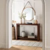 26" Wood Mirror With Pleather Strap Hanger - Threshold™ Designed With Studio McGee