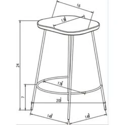 Metal Base Counter Height Barstools With Wood Seat Brown - Threshold™ Designed With Studio McGee -Home Series GUEST fc6ba567 7d0a 4f6c a2d1 6fb42b1cfa64