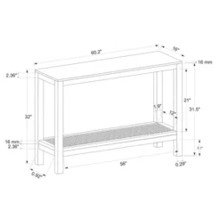 Console Table With Woven Rattan Shelf Black - Threshold™ Designed With Studio McGee 23 Console Table With Woven Rattan Shelf Black - Threshold™ Designed With Studio McGee -Home Series GUEST fd806213 5ef7 492e a065 be15b39cc53e